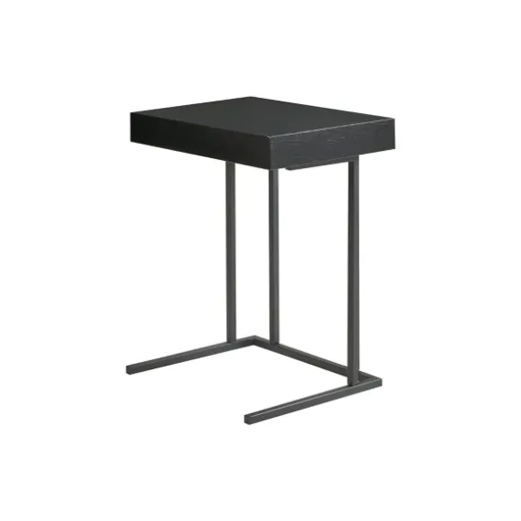 Kirkland's Home Accent & End Tables-Wood And Metal C-Frame Accent Table