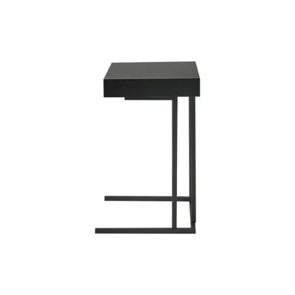 Kirkland's Home Accent & End Tables-Wood And Metal C-Frame Accent Table