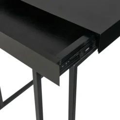 Kirkland's Home Accent & End Tables-Wood And Metal C-Frame Accent Table