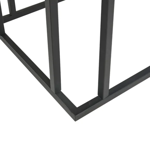 Kirkland's Home Accent & End Tables-Wood And Metal C-Frame Accent Table