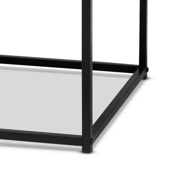 Kirkland's Home Coffee Tables-Wood And Metal 2-Drawer Coffee Table