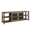 Kirkland's Home Tv Stands & Media Consoles-Wood And Metal Farmhouse Tv Stand