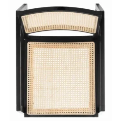 Kirkland's Home Accent Chairs-Wood And Natural Rattan Rocking Chair