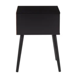 Kirkland's Home Accent & End Tables-Wood And Rattan Drawer Accent Table
