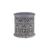 Kirkland's Home Accent & End Tables-Wood Carved Detail Accent Table