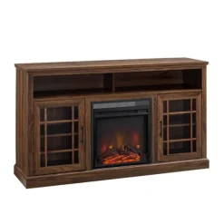 Kirkland's Home Tv Stands & Media Consoles-Wood 2-Door Led Fireplace Cabinet
