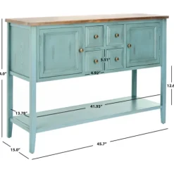 Kirkland's Home Console Tables-Wood 2-Door Storage Console Table