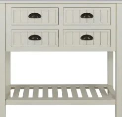 Kirkland's Home Console Tables-Wood 4-Drawer Console Table