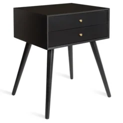 Kirkland's Home Accent & End Tables-Wood 2-Drawer Finco Accent Table