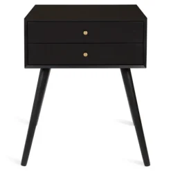 Kirkland's Home Accent & End Tables-Wood 2-Drawer Finco Accent Table
