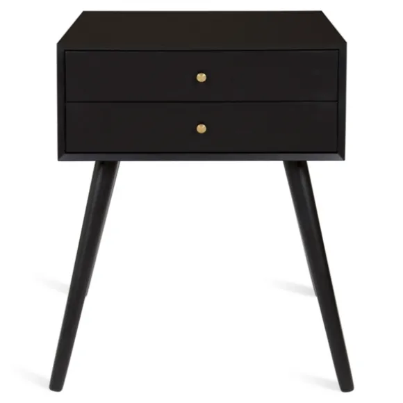 Kirkland's Home Accent & End Tables-Wood 2-Drawer Finco Accent Table