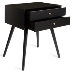 Kirkland's Home Accent & End Tables-Wood 2-Drawer Finco Accent Table