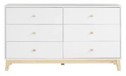 Kirkland's Home Dressers & Chests-Wood 6-Drawer Footed Dresser