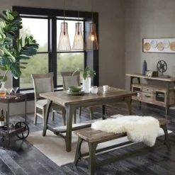 Kirkland's Home Dining Tables-Wood Extendable Dining Table