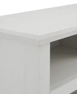 Kirkland's Home Tv Stands & Media Consoles-Wood Glass Pane Door Corner Tv Stand