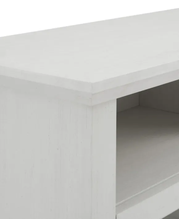 Kirkland's Home Tv Stands & Media Consoles-Wood Glass Pane Door Corner Tv Stand