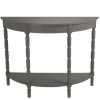 Kirkland's Home Console Tables-Wood Half Moon Console Table
