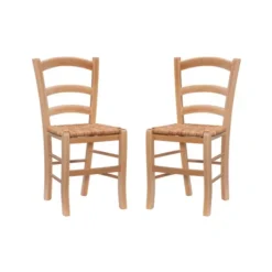 Kirkland's Home Dining Chairs-Wood Ladderback Dining Chairs, Set Of 2
