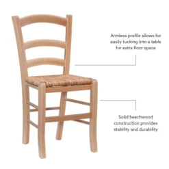 Kirkland's Home Dining Chairs-Wood Ladderback Dining Chairs, Set Of 2