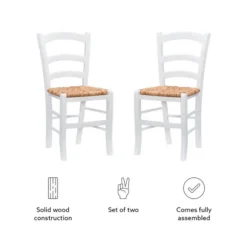 Kirkland's Home Dining Chairs-Wood Ladderback Dining Chairs, Set Of 2