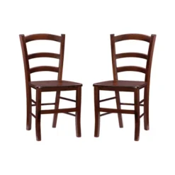 Kirkland's Home Dining Chairs-Wood Ladderback Dining Chairs, Set Of 2