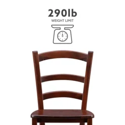 Kirkland's Home Dining Chairs-Wood Ladderback Dining Chairs, Set Of 2