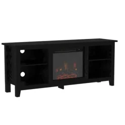 Kirkland's Home Tv Stands & Media Consoles-Wood Led Fireplace Media Cabinet