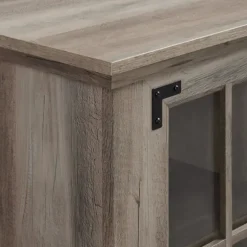 Kirkland's Home Tv Stands & Media Consoles-Wood Led Fireplace Media Cabinet