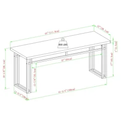Kirkland's Home Dining Chairs-Wood Modern Dining Bench
