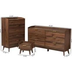 Kirkland's Home Dressers & Chests-Wood Modern 3-Pc. Dresser Set