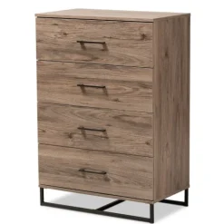 Kirkland's Home Dressers & Chests-Wood Oak Finish 4-Drawer Chest
