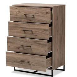 Kirkland's Home Dressers & Chests-Wood Oak Finish 4-Drawer Chest