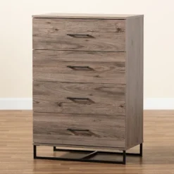 Kirkland's Home Dressers & Chests-Wood Oak Finish 4-Drawer Chest