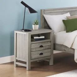 Kirkland's Home Nightstands-Wood Open Shelf Nightstand