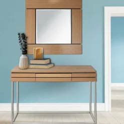 Kirkland's Home Console Tables-Wood 2-Pc. Console Table And Mirror Set