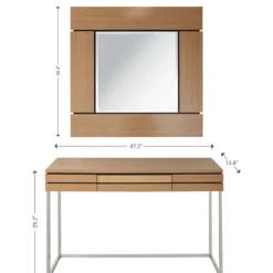 Kirkland's Home Console Tables-Wood 2-Pc. Console Table And Mirror Set