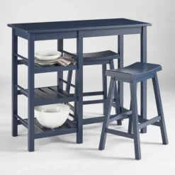 Kirkland's Home Dining Sets-Wood 3-Pc. Counter Table And Stools Set