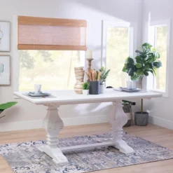 Kirkland's Home Dining Tables-Wood Pedestal Dining Table