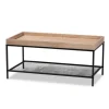 Kirkland's Home Coffee Tables-Wood Raised Edge Coffee Table