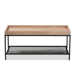 Kirkland's Home Coffee Tables-Wood Raised Edge Coffee Table