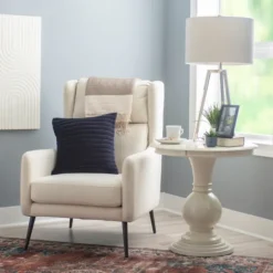 Kirkland's Home Accent & End Tables-Wood Round Base Side Table