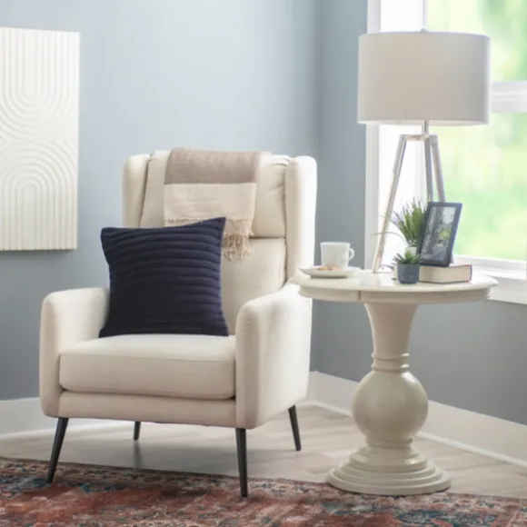 Kirkland's Home Accent & End Tables-Wood Round Base Side Table