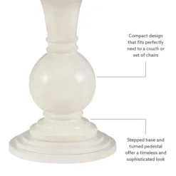 Kirkland's Home Accent & End Tables-Wood Round Base Side Table