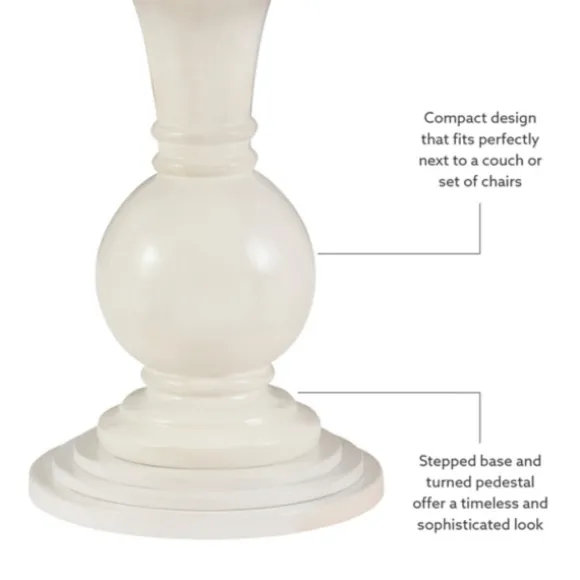 Kirkland's Home Accent & End Tables-Wood Round Base Side Table