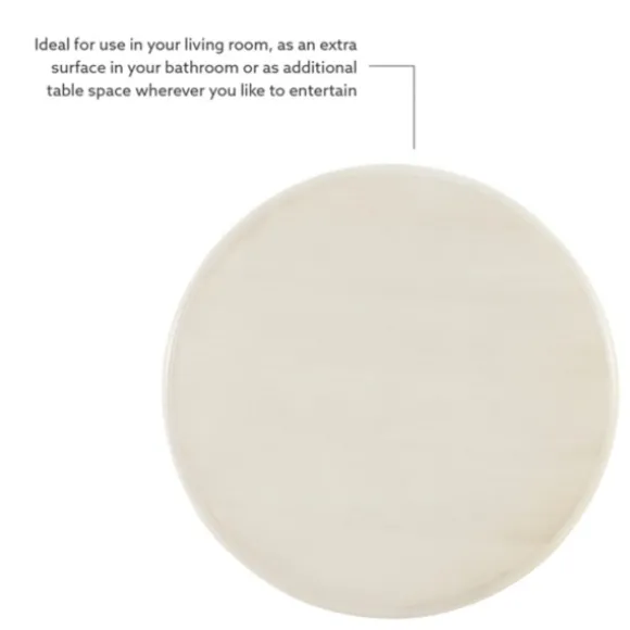 Kirkland's Home Accent & End Tables-Wood Round Base Side Table