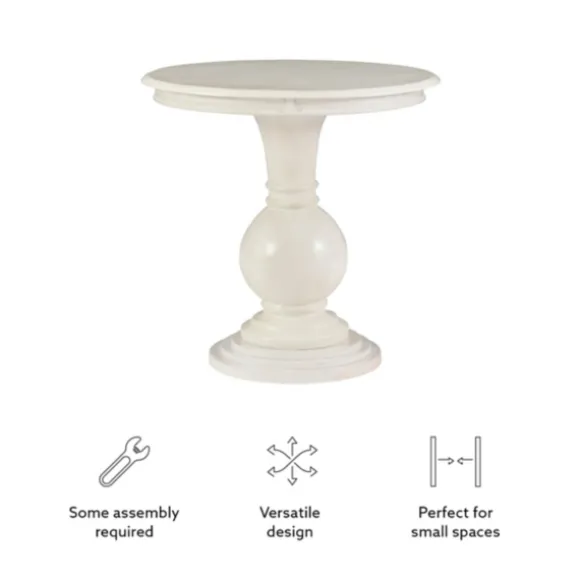 Kirkland's Home Accent & End Tables-Wood Round Base Side Table