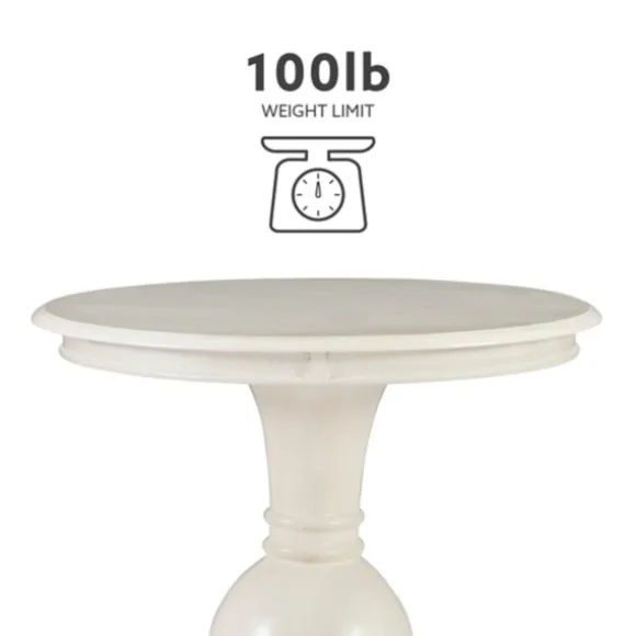 Kirkland's Home Accent & End Tables-Wood Round Base Side Table