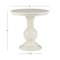 Kirkland's Home Accent & End Tables-Wood Round Base Side Table