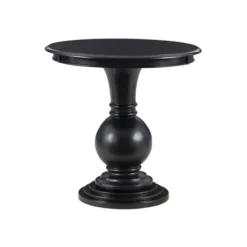 Kirkland's Home Accent & End Tables-Wood Round Base Side Table