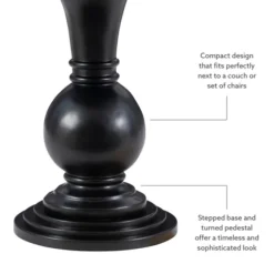 Kirkland's Home Accent & End Tables-Wood Round Base Side Table